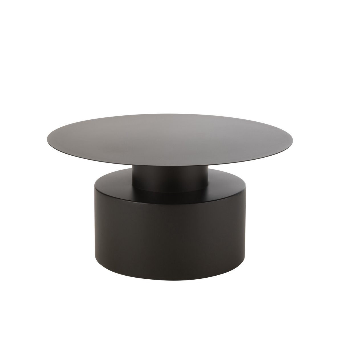 J-Line Couchtisch Rund Metall Schwarz
