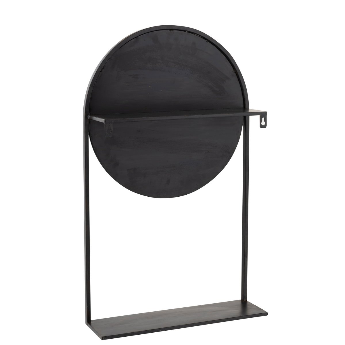 J -Line Spiegel auf Fuß  Metall/Glas Schwarz